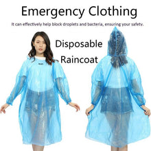 Unisex raincoat with hood, waterproof and long