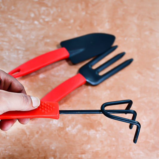 3pcs Small sized Hand Cultivator, Small Trowel, Garden Fork - mihikart.com Garden & Outdoors