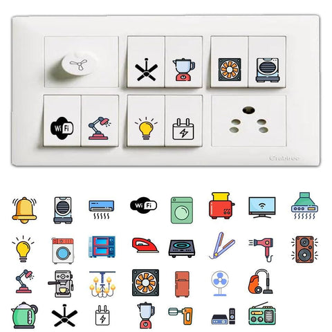 3D Premium Switch Stickers (149 Stickers) - mihikart.com Home Improvement