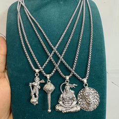 Lord Hanuman Chain With Pendant (Pack of 4) Mihikart-01