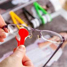 Portable microfiber lens cleaner, perfect for glasses.