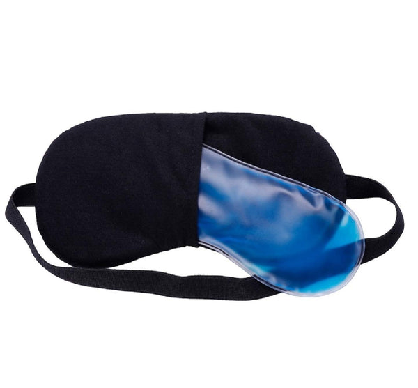 Ice pack sleeping mask in an eye mask design.