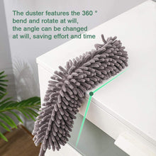 Extendable microfiber fan duster