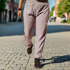 Premium Cotton-Blend Track Pants with Side Stripes and Piping – Perfect for Running, Jogging & Casual Wear Mihikart