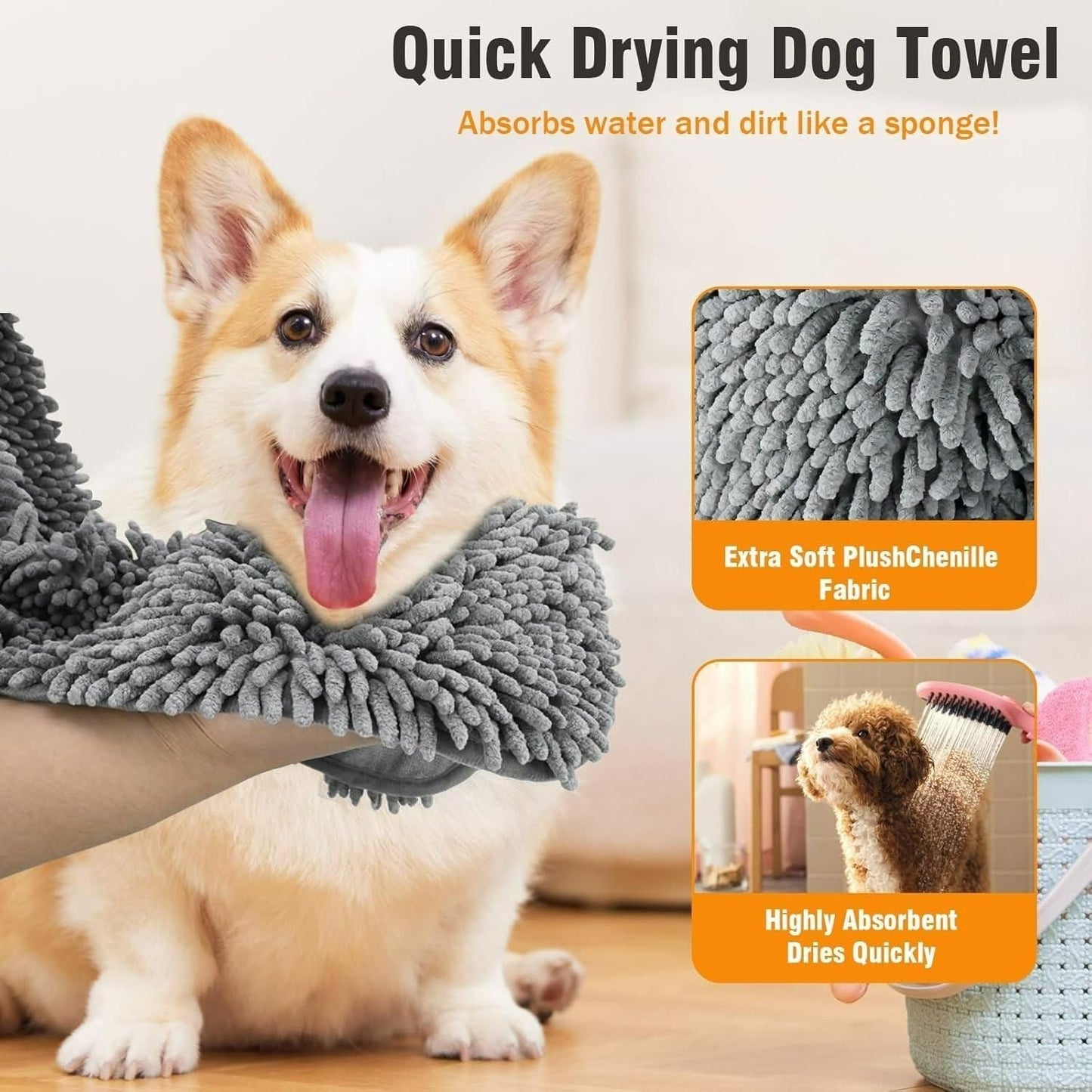 Microfiber Towel for Drying Dogs mihikart.com