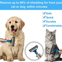 2 in 1 Deshedding Grooming Undercoat Brush 5bb8c4-09