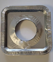 Top Grade Aluminum Foil Square Stove Burner Covers - Universal Size Disposable (Pack of 12)