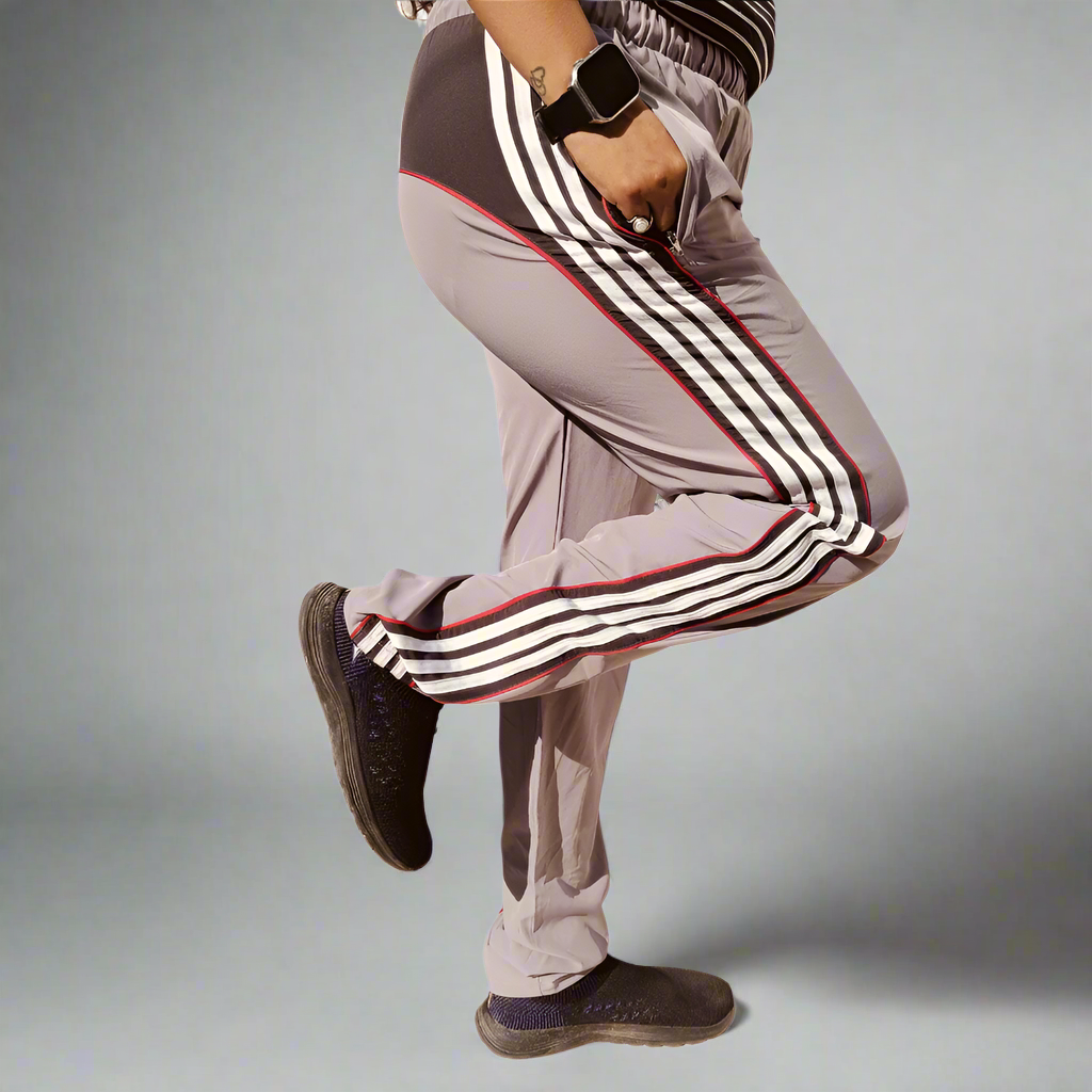 Premium Cotton-Blend Track Pants with Side Stripes and Piping – Perfect for Running, Jogging & Casual Wear Mihikart