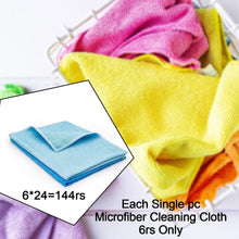 24 microfiber cloths for cleaning and dusting, highly absorbent.