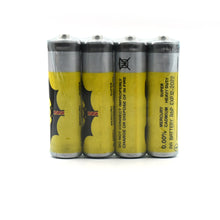 4Pc AA battery set for powering remote controls and torches.