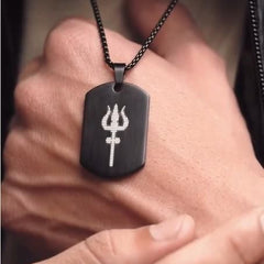 Mahadev Trishul Pendant with Chain Mihikart-01