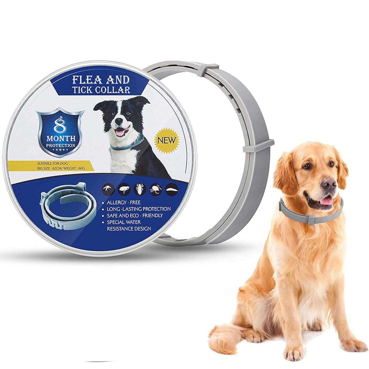 Dog Flea & Tick Protection Collar – 8 Month Long-Lasting, Adjustable & Waterproof ✅Trusted Seller
