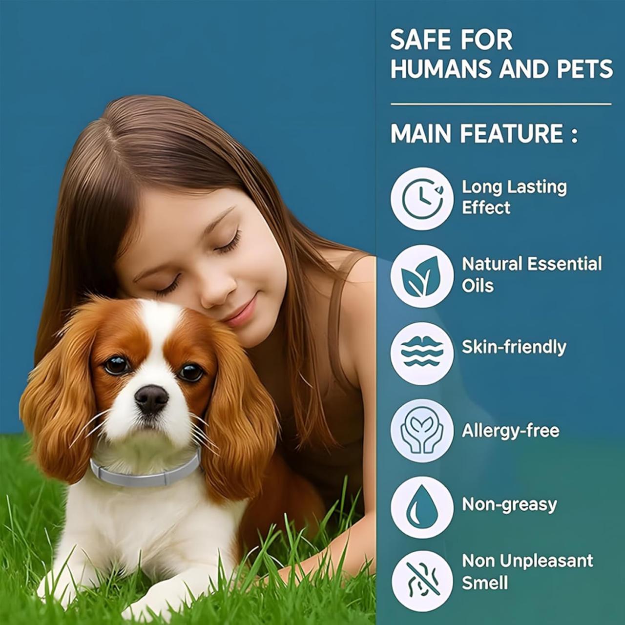 Dog Flea & Tick Protection Collar – 8 Month Long-Lasting, Adjustable & Waterproof ✅Trusted Seller