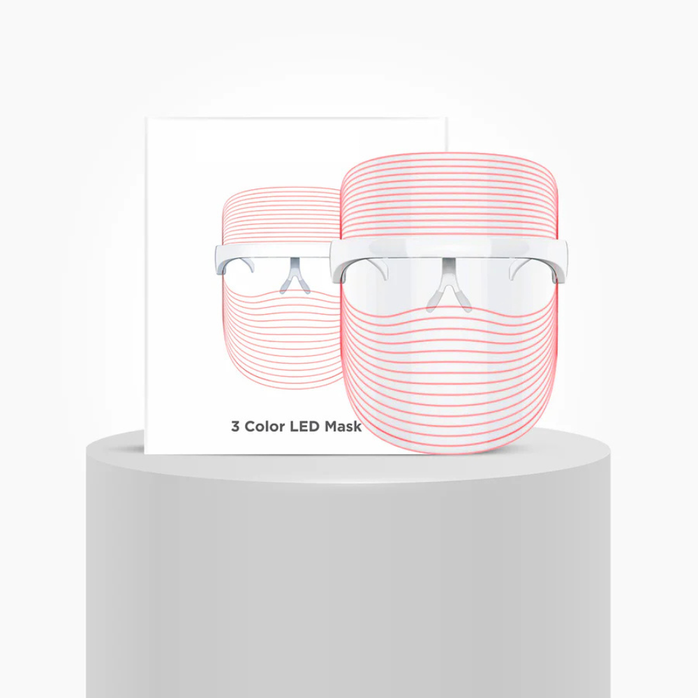 3-in1 LED Face Mask | Anti-Aging & Anti-Acne Mask for Glowing Skin - mihikart.com Health & Personal Care
