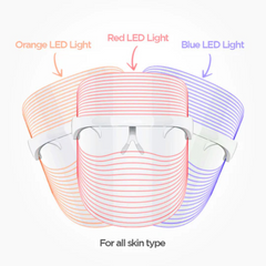 3-in1 LED Face Mask | Anti-Aging & Anti-Acne Mask for Glowing Skin - mihikart.com Health & Personal Care
