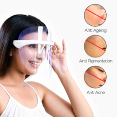 3-in1 LED Face Mask | Anti-Aging & Anti-Acne Mask for Glowing Skin - mihikart.com Health & Personal Care