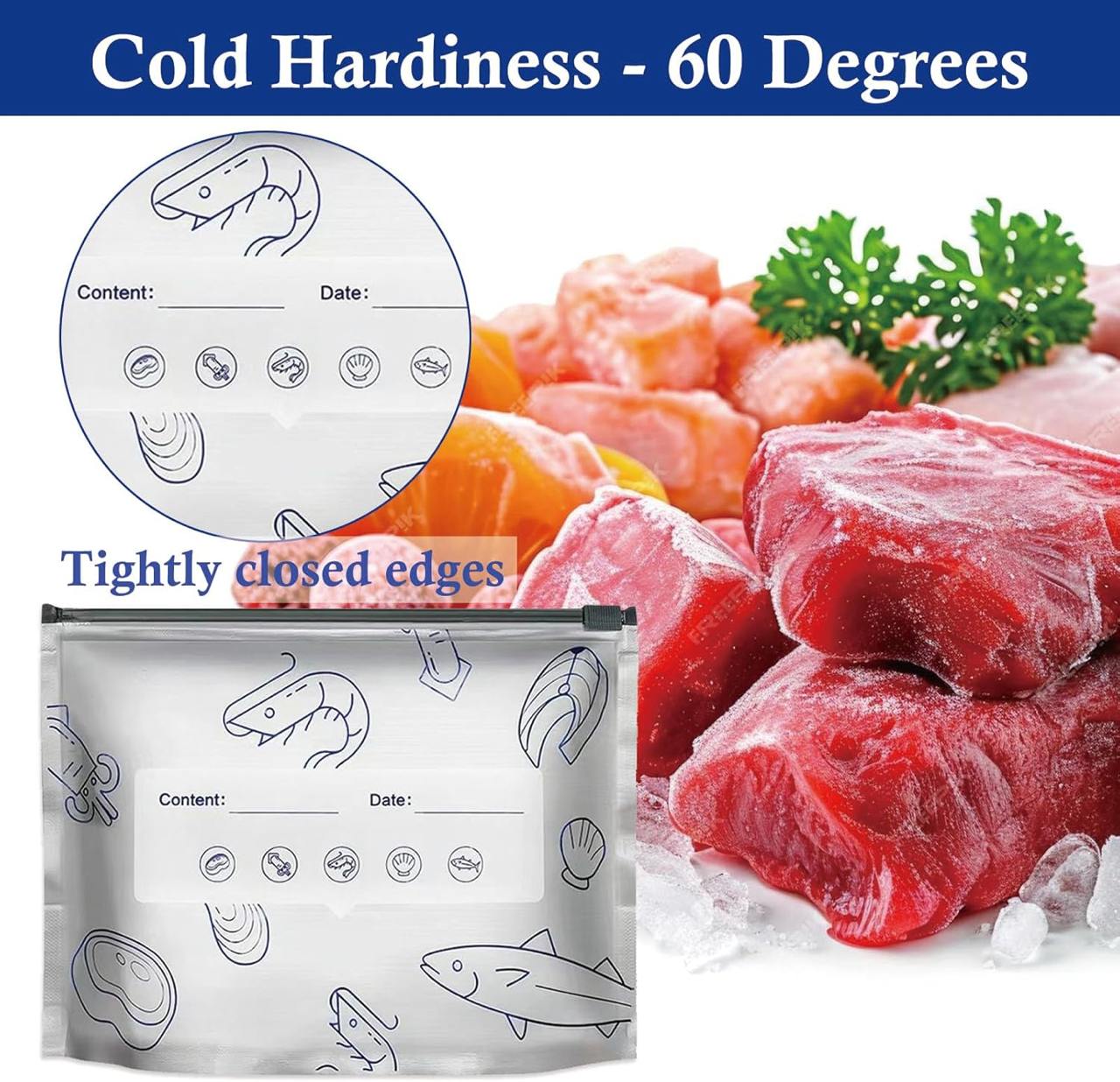 Reusable Aluminum Foil Food Storage Bags Pack of 10 | Leakproof Zip Lock Freezer Bags ✅Trusted Seller