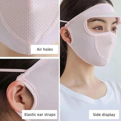 Women’s Full Face UV Protection Cap with Built-in Mask (Pack Of 4) ✅Trusted Seller
