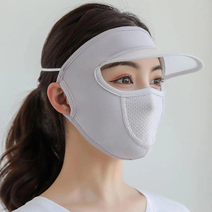 Women’s Full Face UV Protection Cap with Built-in Mask (Pack Of 4) ✅Trusted Seller