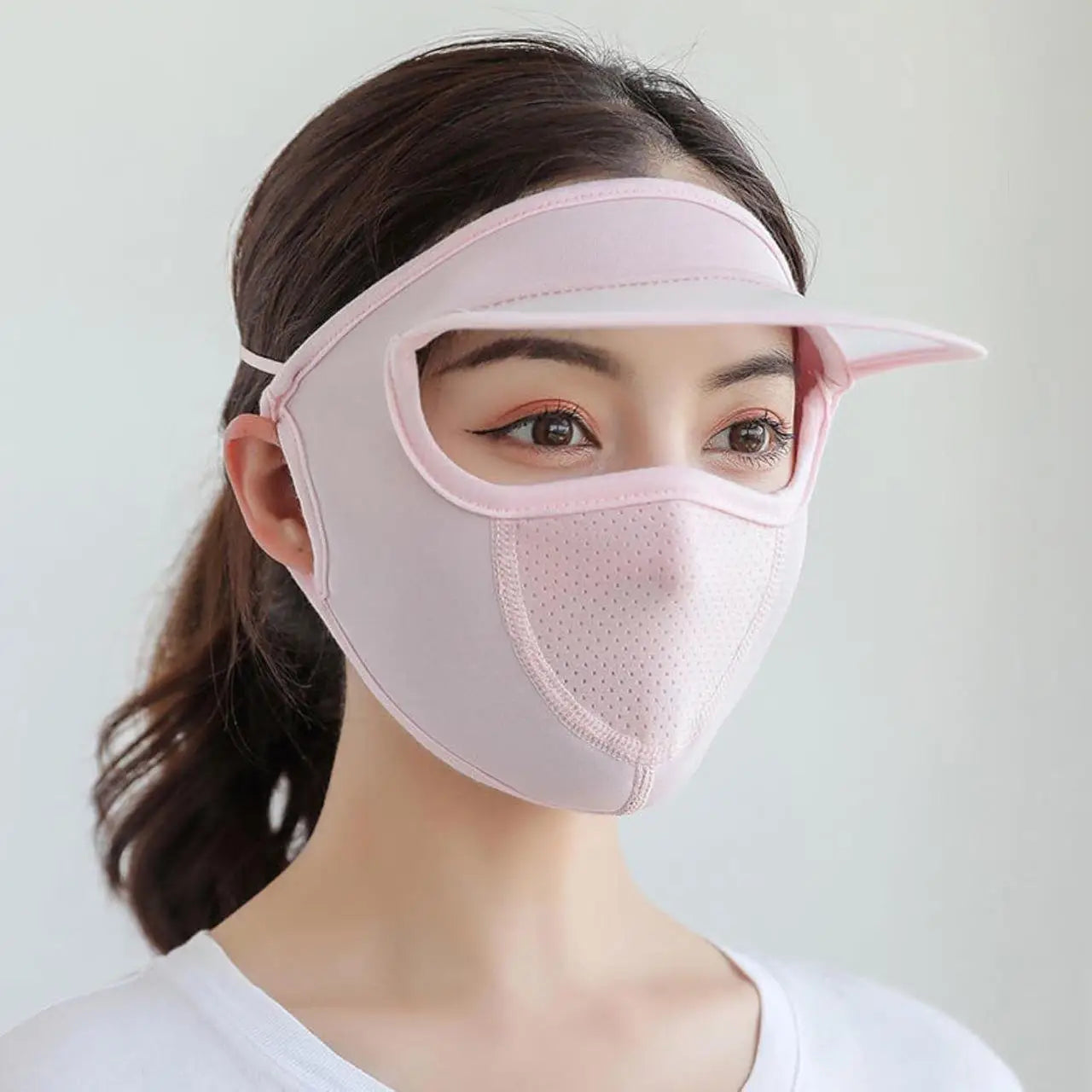 Women’s Full Face UV Protection Cap with Built-in Mask (Pack Of 4) ✅Trusted Seller