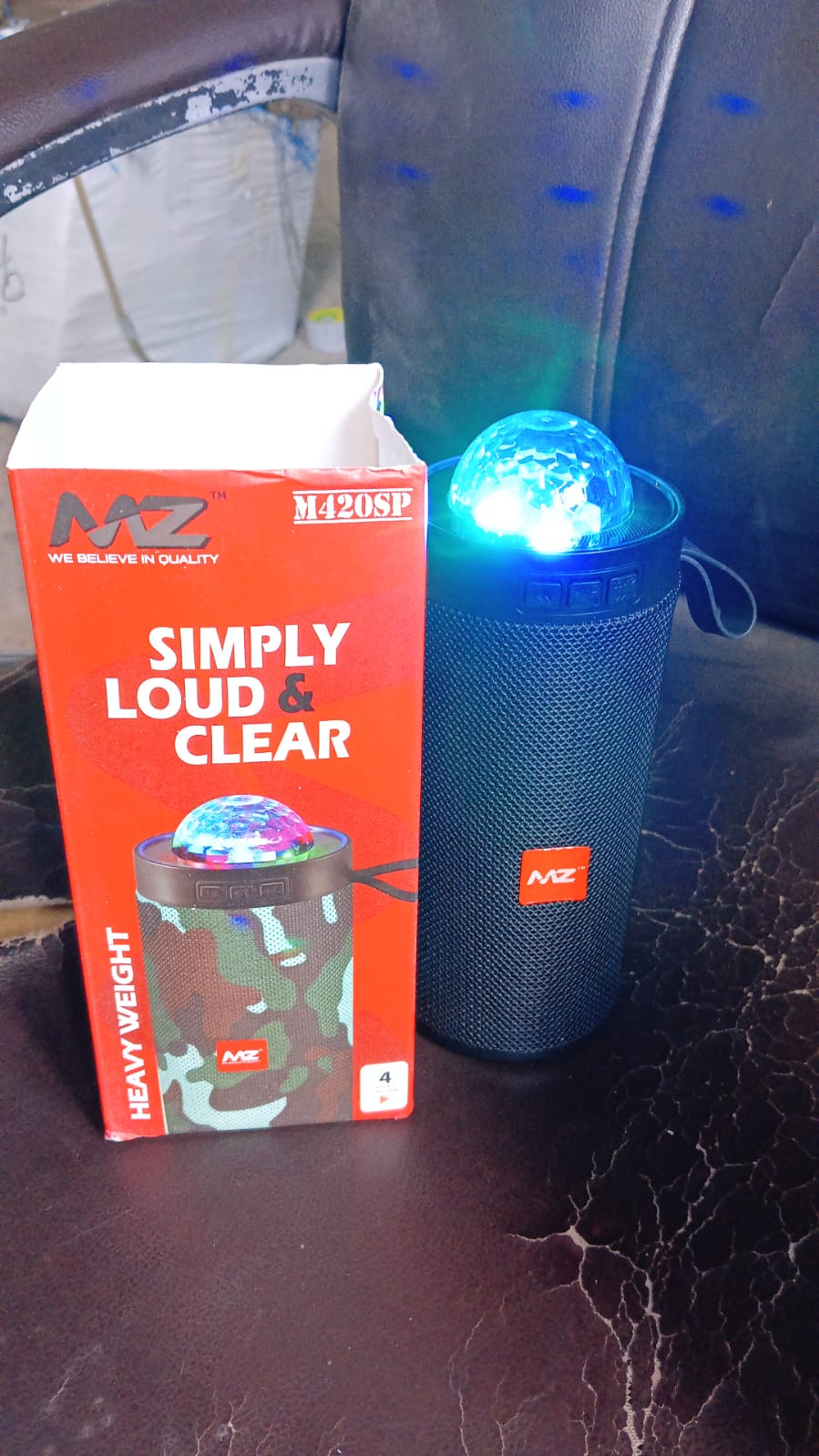 3D Disco Light Sound Bluetooth Speaker (1 Pc) Mihikart