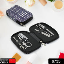 6-piece nail grooming kit with travel case