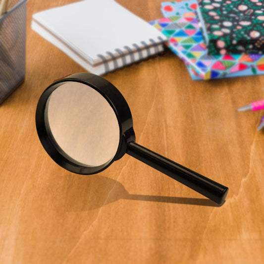 Magnifying glass Lens - reading aid made of glass - real glass magnifying glass that can be used on both sides - glass breakage-proof magnifying glass, Protect Eyes, 50 mm Mihikart