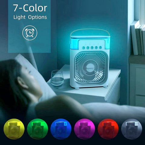 Portable Air Conditioner Fan Personal Air Cooler Desk Cooling Fan (Battery Not Include) - mihikart.com Home Improvement