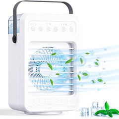 Portable Air Conditioner Fan Personal Air Cooler Desk Cooling Fan (Battery Not Include) - mihikart.com Home Improvement