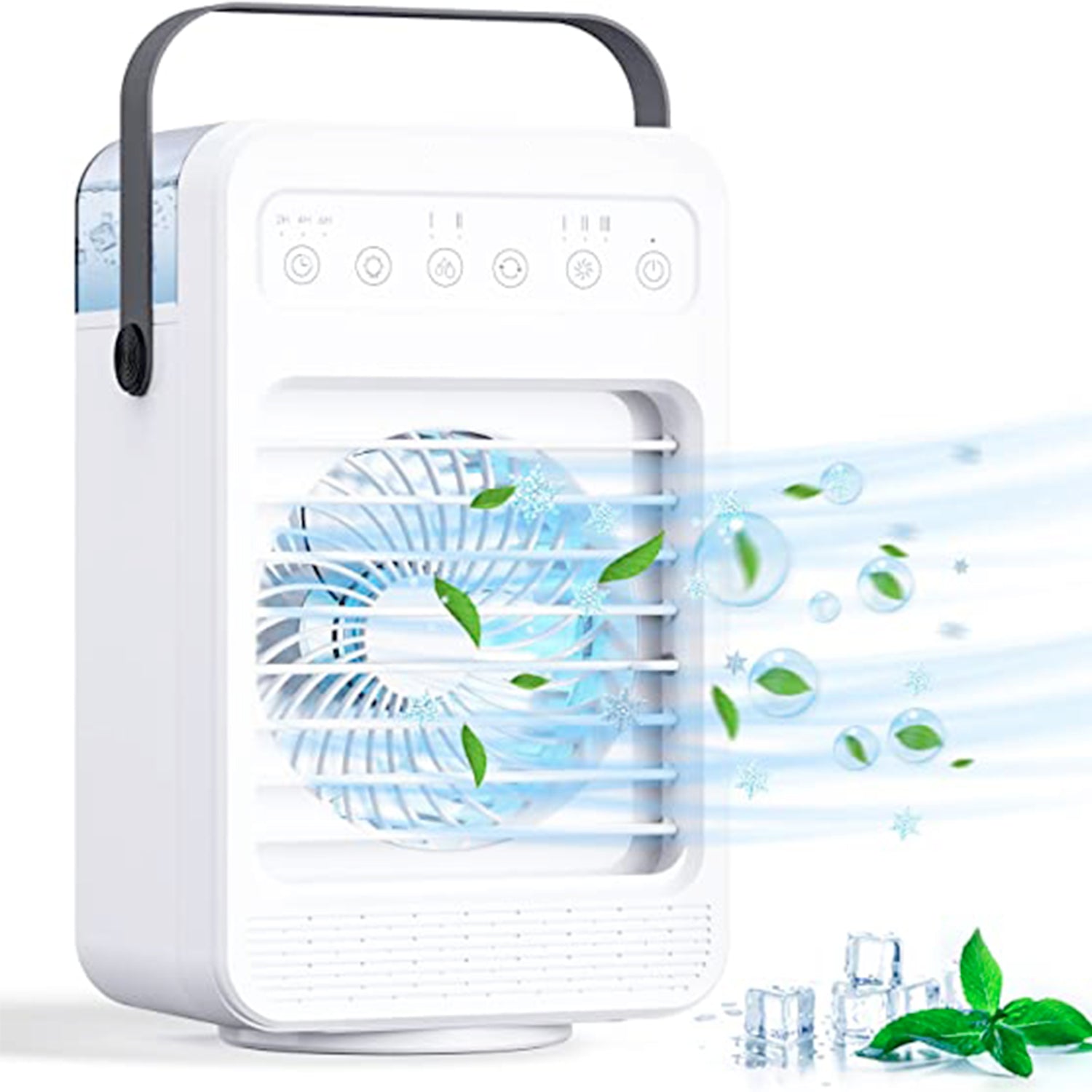 Portable Air Conditioner Fan Personal Air Cooler Desk Cooling Fan (Battery Not Include) - mihikart.com Home Improvement