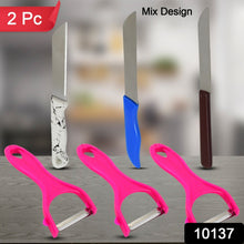 Stainless Steel Knife & Peeler Set