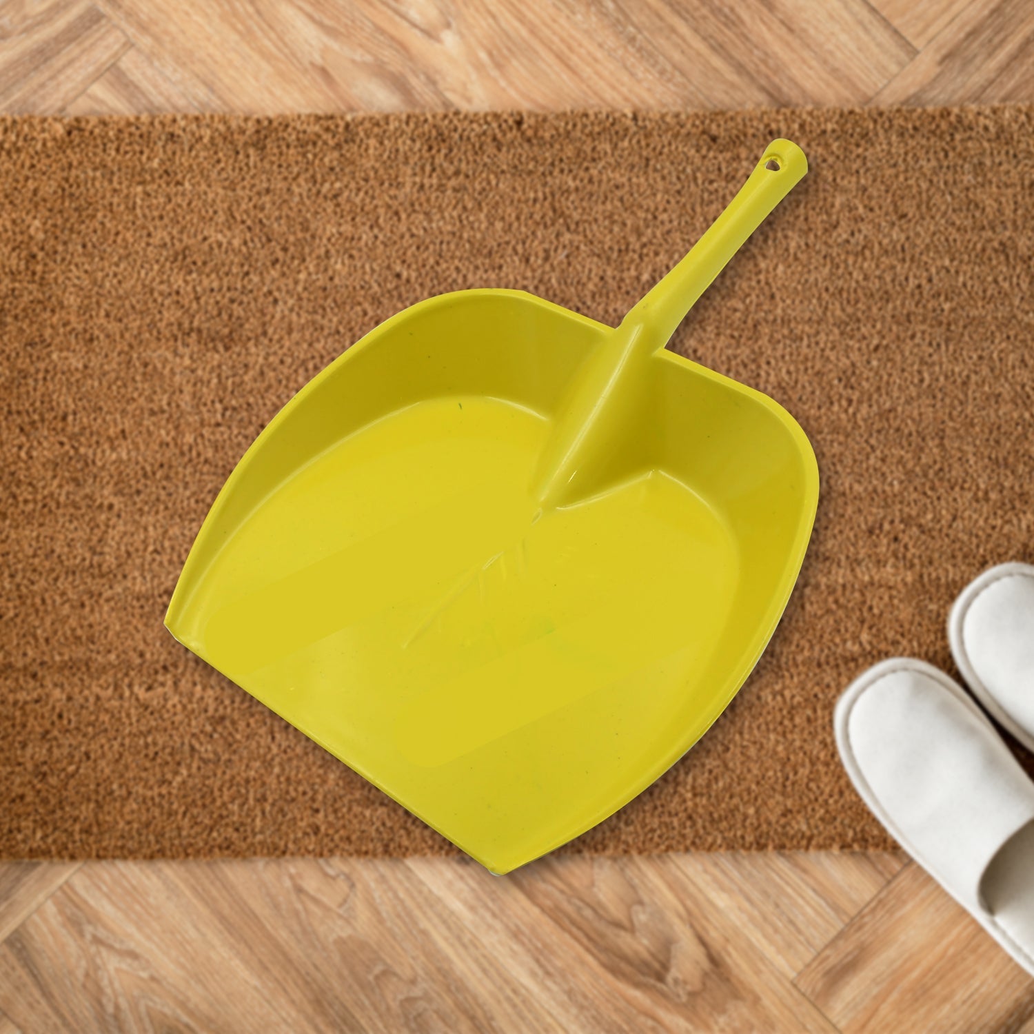Dustpan with Long Handle, Dust Collection Dust Pan Tray for Kitchen, Home, Office, Bathroom Etc (1 Pc / Multicolor ) - mihikart.com