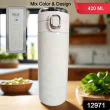 Smart Vacuum Insulated Water Bottle with LED Temperature Display, Cold & Hot | Leak Proof | Office Bottle | Gym | Home | Kitchen | Hiking | Trekking | Travel Bottle  (Mix Color & Design / 420 ML)