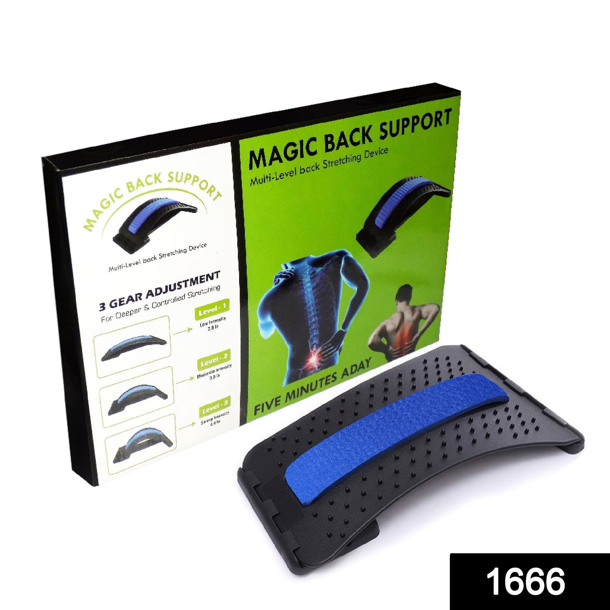 Multi-Level Back Stretcher Posture Corrector Device For Back Pain Relief - mihikart.com Sports, Fitness & Outdoors