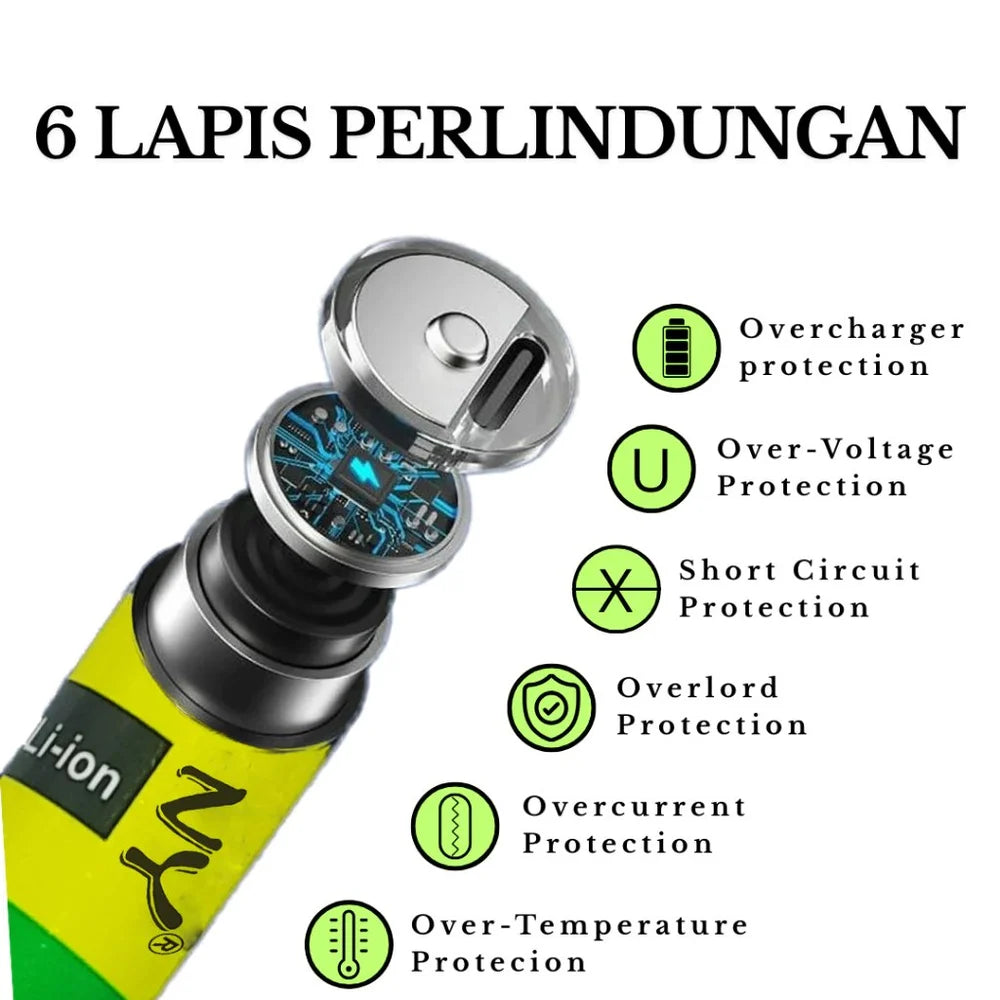 LED charge indicator rechargeable battery blinking charging solid green full AA Li-ion USB Type-C