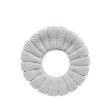 Winter toilet seat cushion cover with a plush, soft design for added warmth