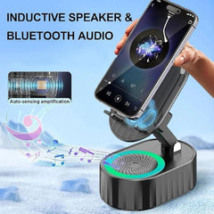 5 In 1 Wireless Induction Speaker | 360° Rotatable Mobile Stand Speaker ✅Trusted Seller