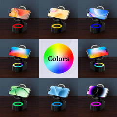 5 In 1 Wireless Induction Speaker | 360° Rotatable Mobile Stand Speaker ✅Trusted Seller