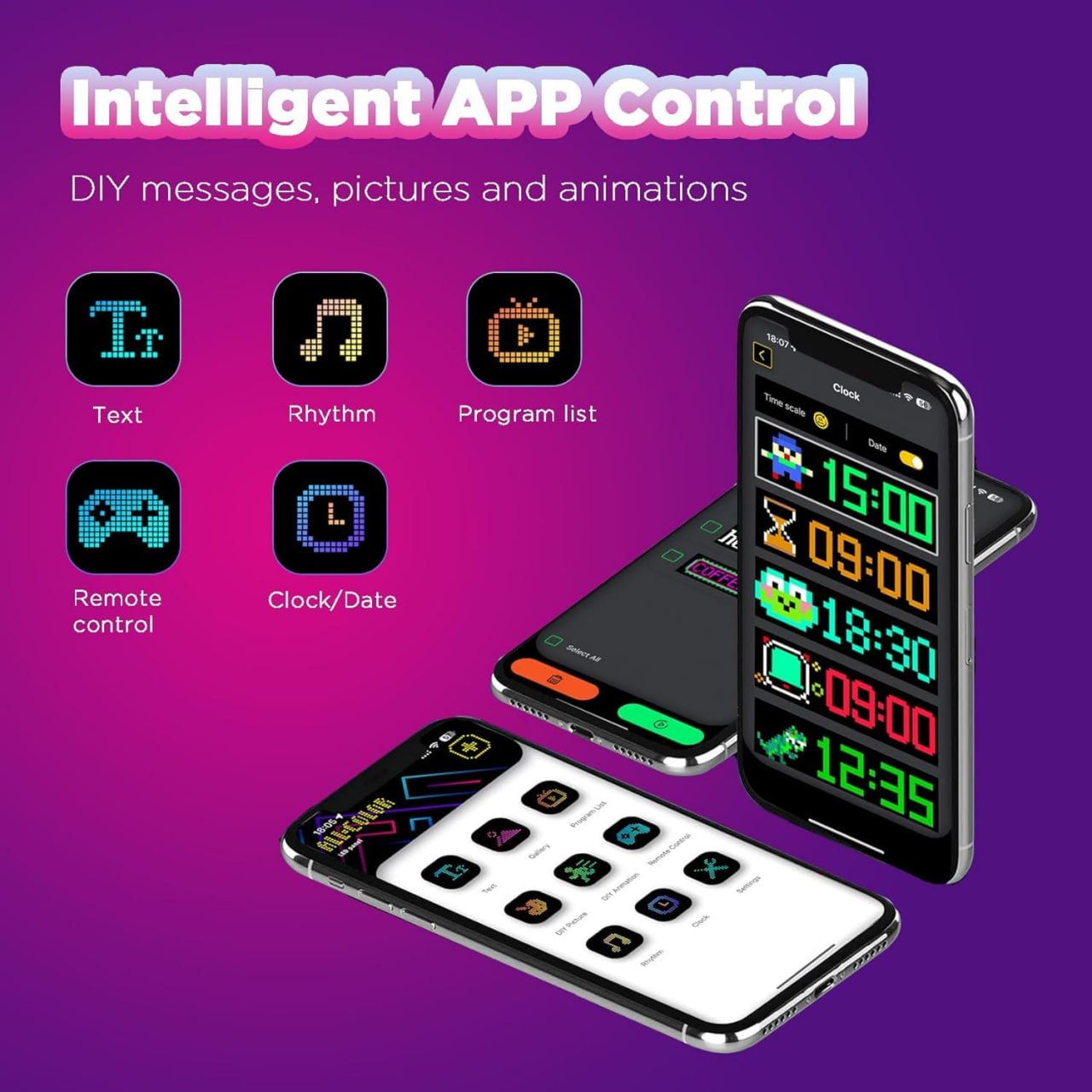 LED Matrix Panel 32×16  — Flexible, App &amp; Remote Controlled, IP65 Waterproof ✅Trusted Seller