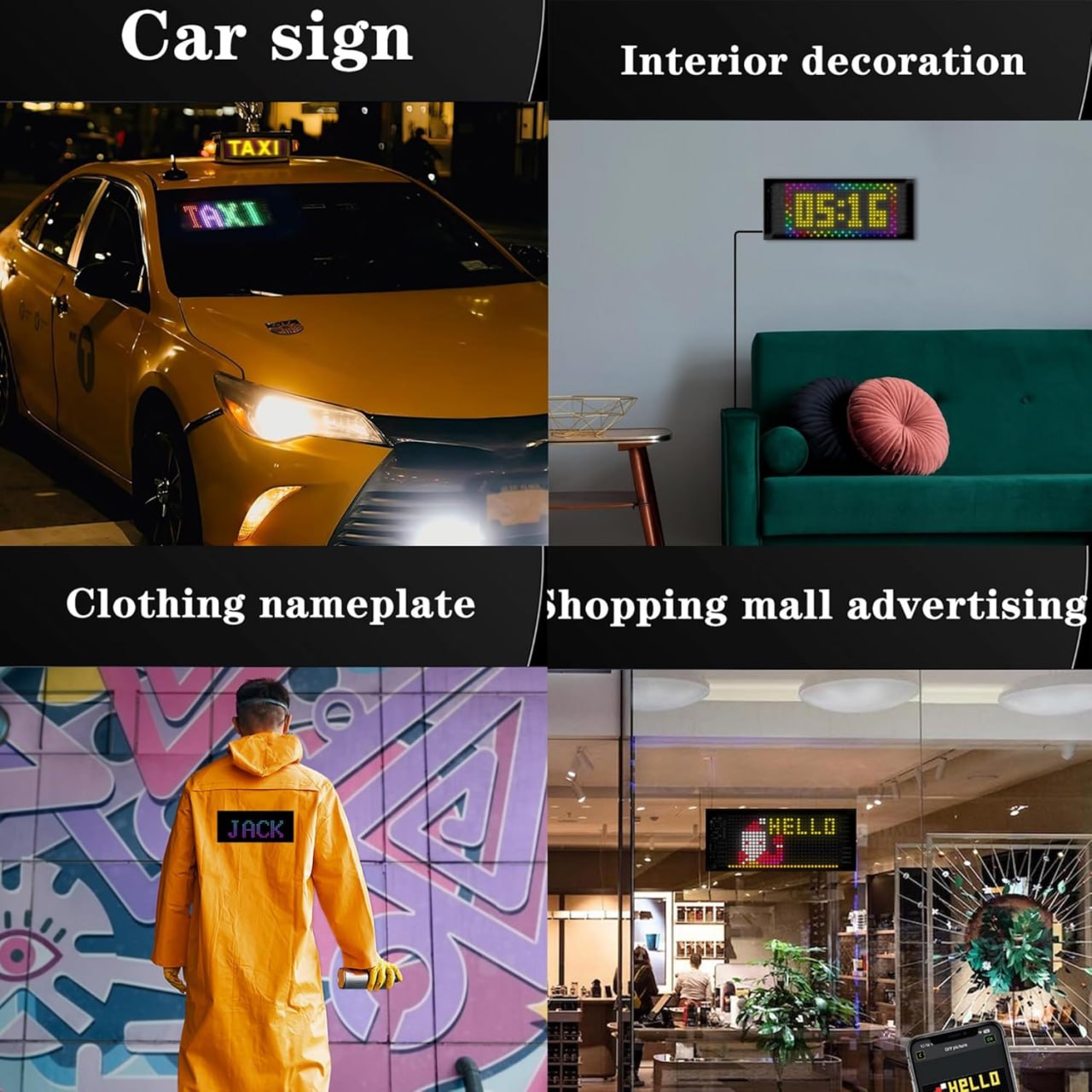 LED Matrix Panel 32×16  — Flexible, App &amp; Remote Controlled, IP65 Waterproof ✅Trusted Seller