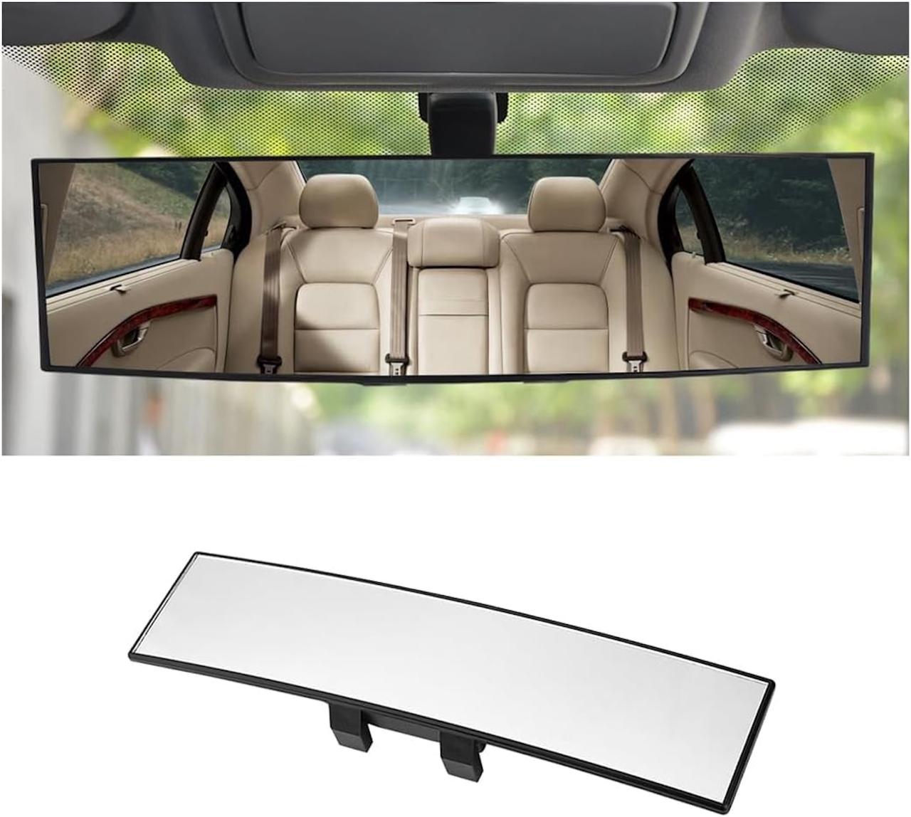 Car Panoramic Rearview Mirror - Wide Angle Anti-Glare Interior Mirror | Reduce Blind Spots ✅Trusted Seller