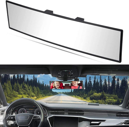 Car Panoramic Rearview Mirror - Wide Angle Anti-Glare Interior Mirror | Reduce Blind Spots ✅Trusted Seller