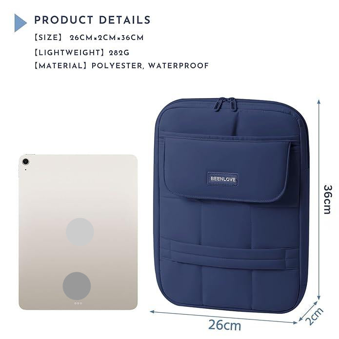 Puffy Laptop Sleeve Bag - Quilted Padded Handbag with Shoulder Strap for Laptop & iPad ✅Trusted Seller