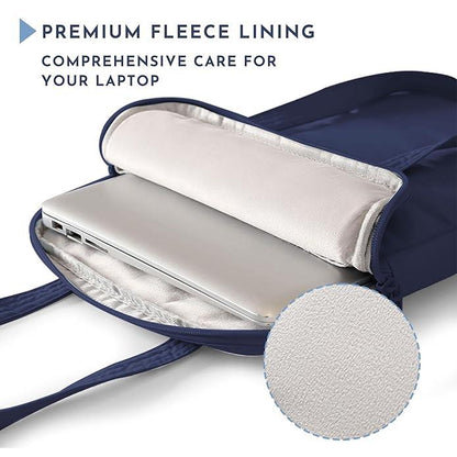 Puffy Laptop Sleeve Bag - Quilted Padded Handbag with Shoulder Strap for Laptop & iPad ✅Trusted Seller