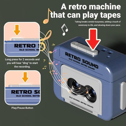 Retro Cassette Tape Keychain - Mini Sound Recorder with Real Audio Playback ✅Trusted Seller