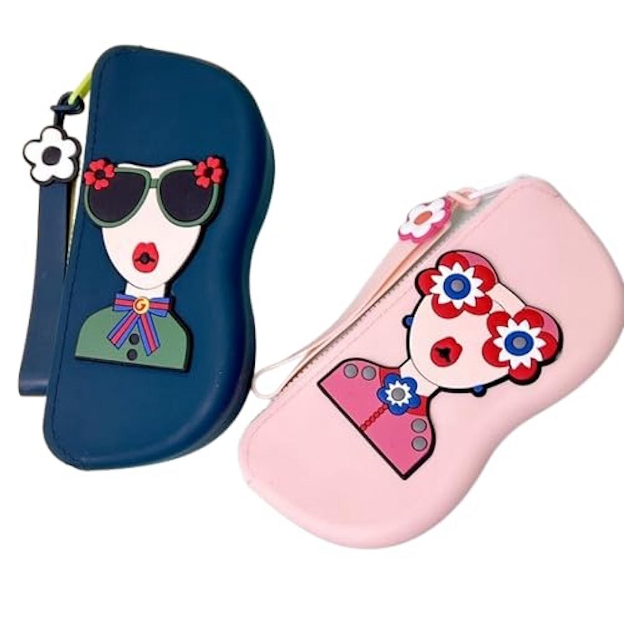Cute Silicone Sunglass Case with Zipper & Wrist Strap - Waterproof Eyeglass Pouch ✅Trusted Seller