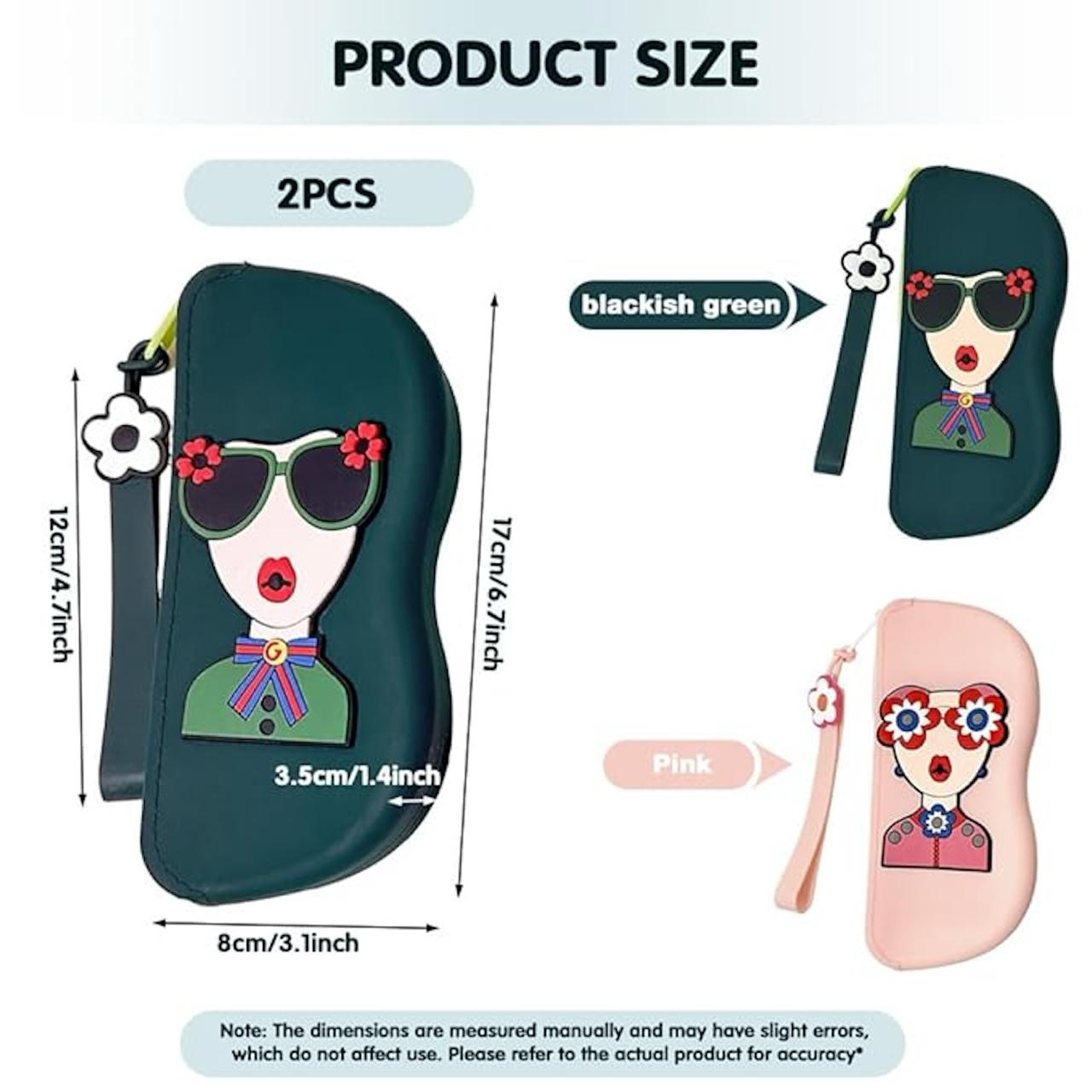 Cute Silicone Sunglass Case with Zipper & Wrist Strap - Waterproof Eyeglass Pouch ✅Trusted Seller