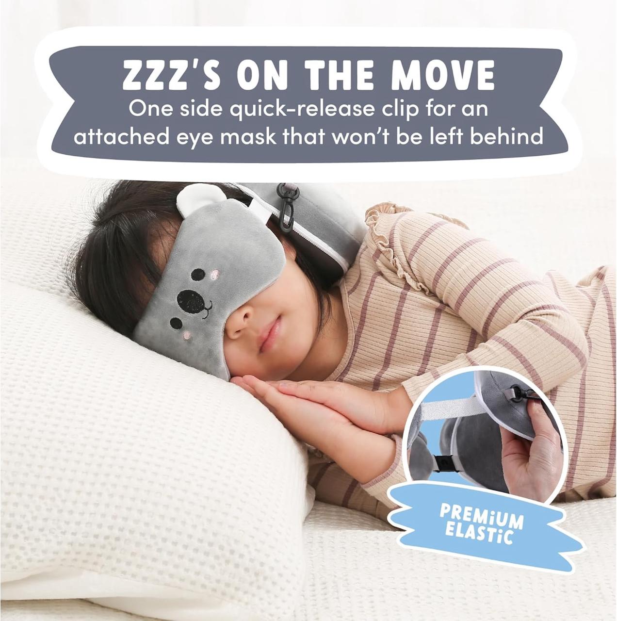 2-in-1 Cute Cartoon Travel Neck Pillow & Eye Mask Set - Memory Foam U-Shape Pillow ✅Trusted Seller
