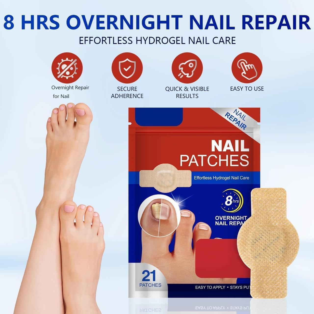 Fungal Nail Repair Patches - 21 PCS Overnight Antifungal Treatment for Toenails & Fingernails ✅Trusted Seller