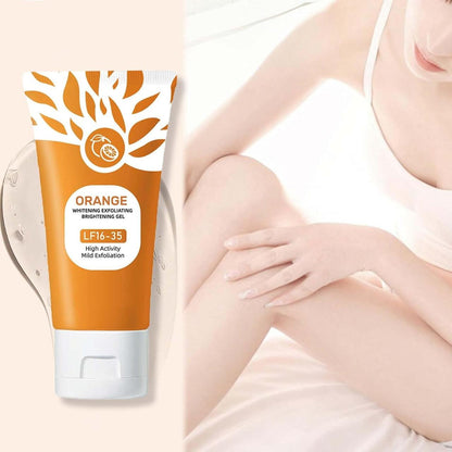 Orange Enzymes Exfoliating Brightening Gel - Dead Skin Remover & Deep Pore Cleanser for Face & Body ✅Trusted Seller